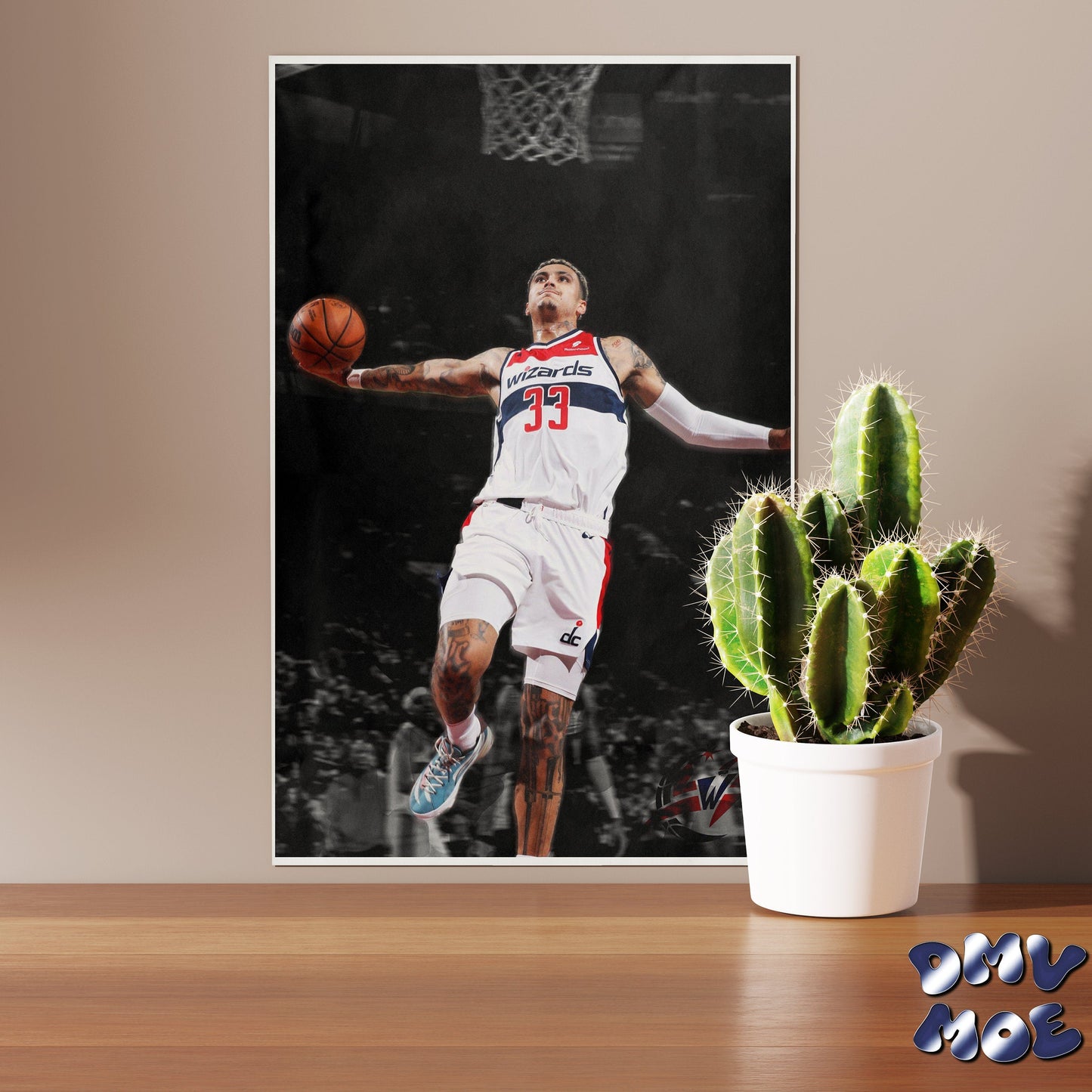 Kyle Kuzma Dunk Poster, Washington Wizards NBA Poster