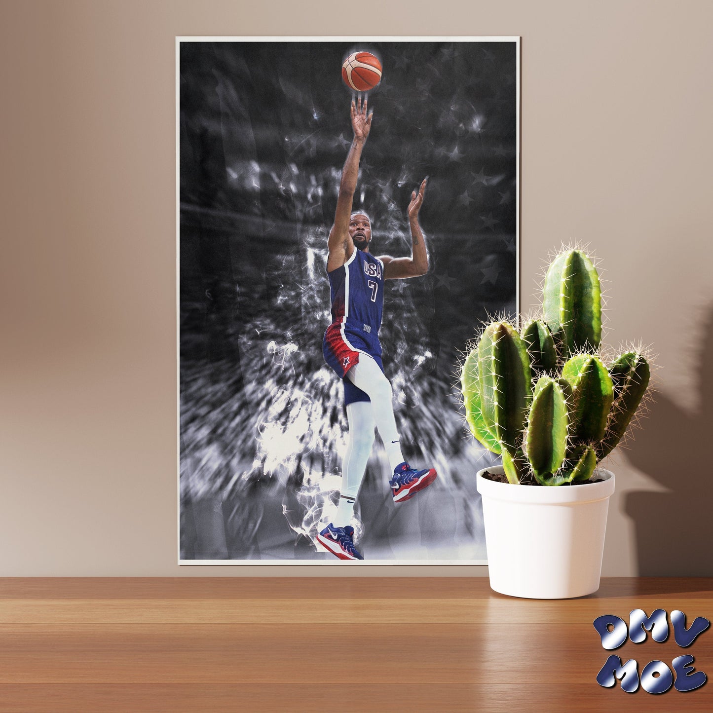 Kevin Durant Team USA Poster. Team USA vs Puerto Rico