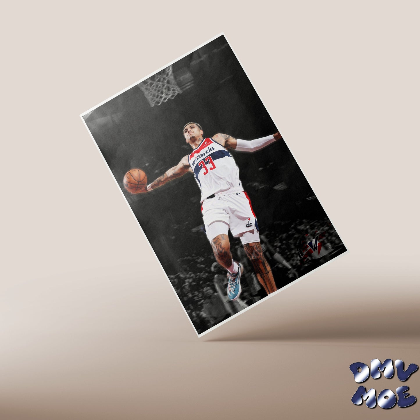Kyle Kuzma Dunk Poster, Washington Wizards NBA Poster