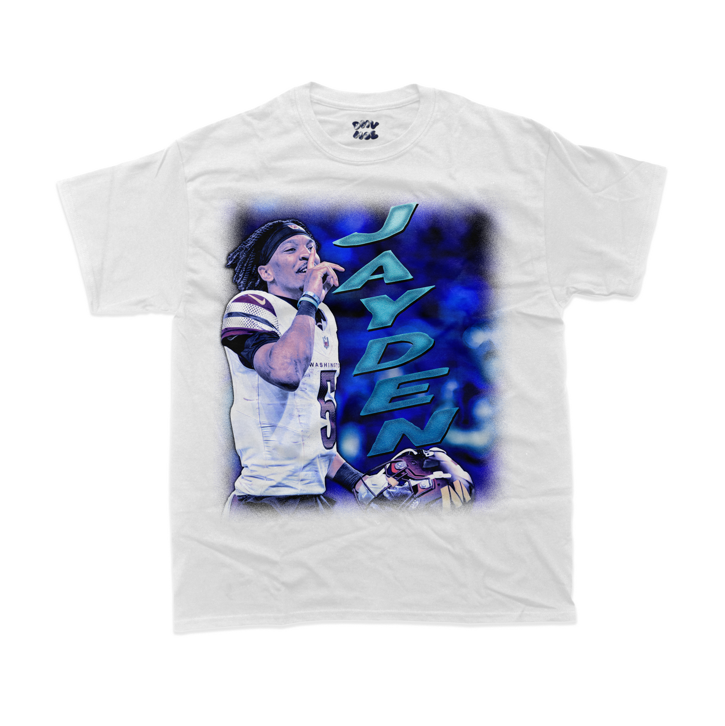 90s Style Jayden Daniels Washington Commanders T-Shirt