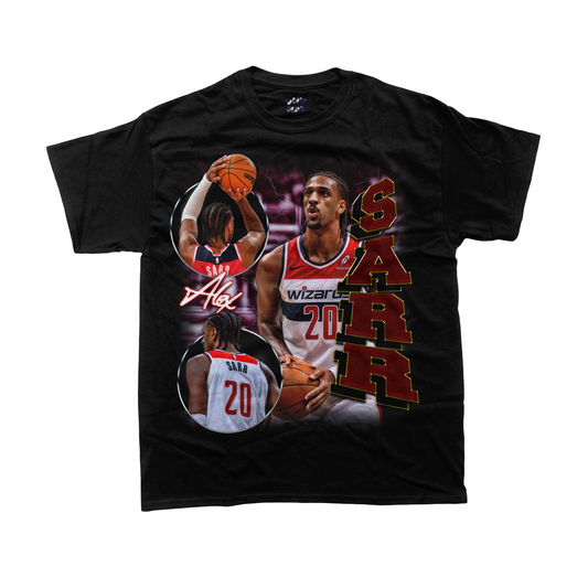 Vintage Style Alex Sarr Washington Wizards T-Shirt